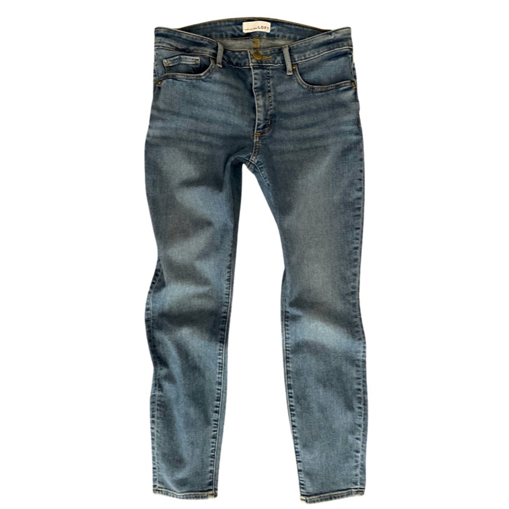 Loft Curvy Skinny Crop Jeans